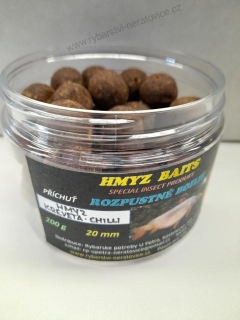 Boilie rozpustné - Hmyz/Kreveta/Chilli 20mm - 200g